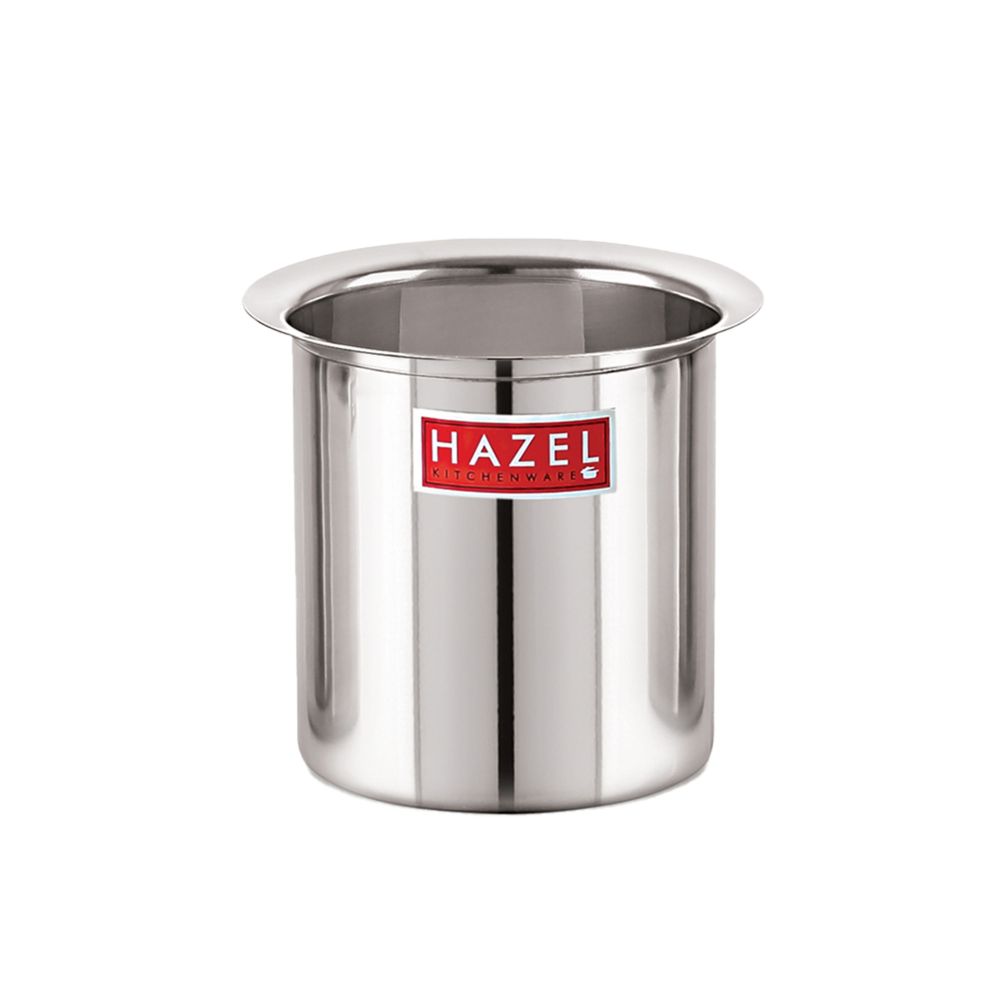 HAZEL Steel Milk Pot | Stainless Steel Milk Boiler Container | Milk Boiling Vessel Gunj for Kitchen, 4000 ML