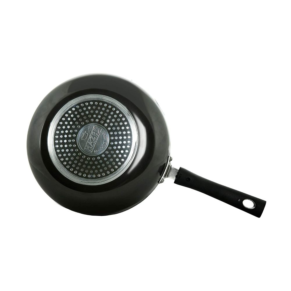 HAZEL Hard Anodised Frying Pan 3 mm Aluminium Anodized Fry Pan, 21.6 cm, 1800 ML