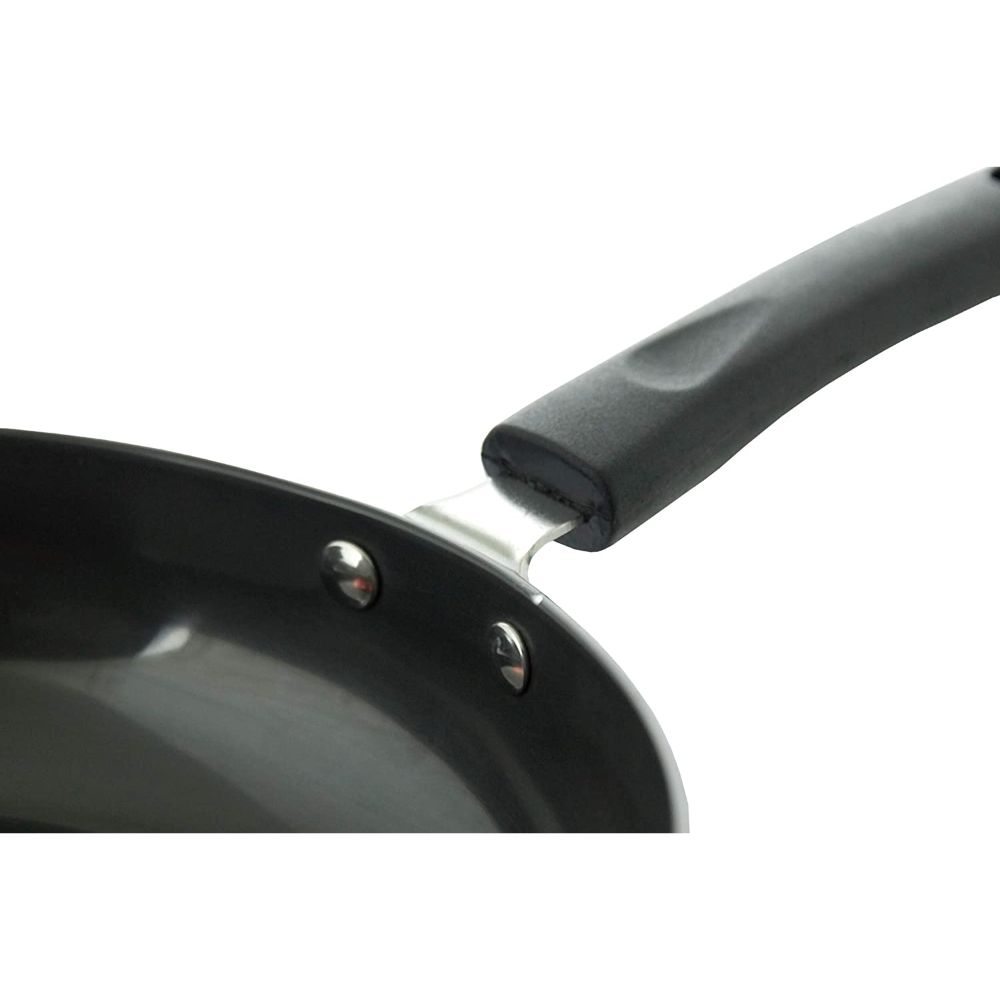 HAZEL Hard Anodised Frying Pan 3 mm Aluminium Anodized Fry Pan, 21.6 cm, 1800 ML