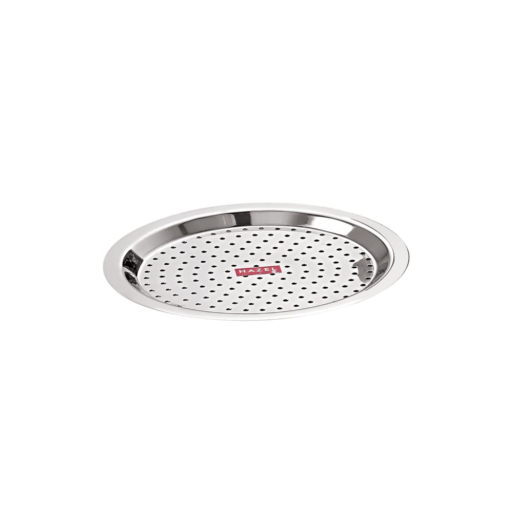 HAZEL Stainless Steel Cover Lid with Hole Chiba Ciba For Topes Pots, 21.2 cm, Silver
