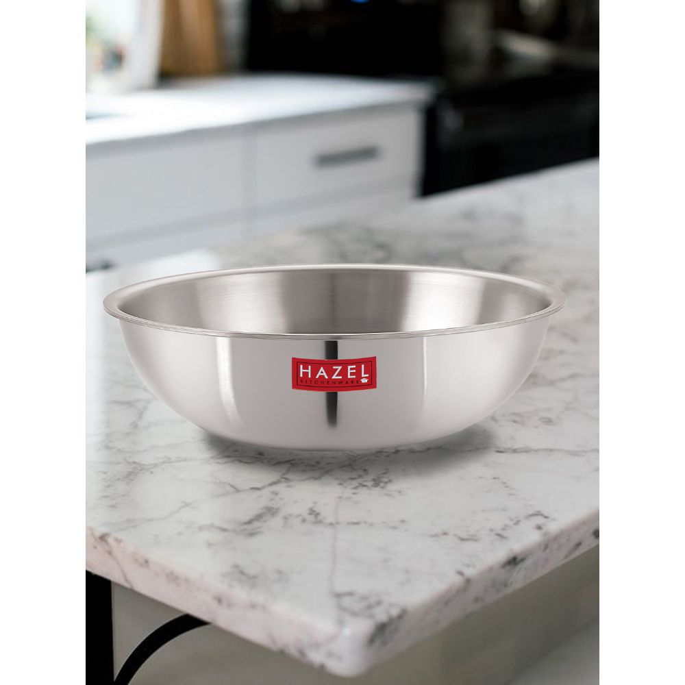 HAZEL Tri-Ply Stainless Steel Induction Bottom Tasra, 3 Litre, 26.5 cm