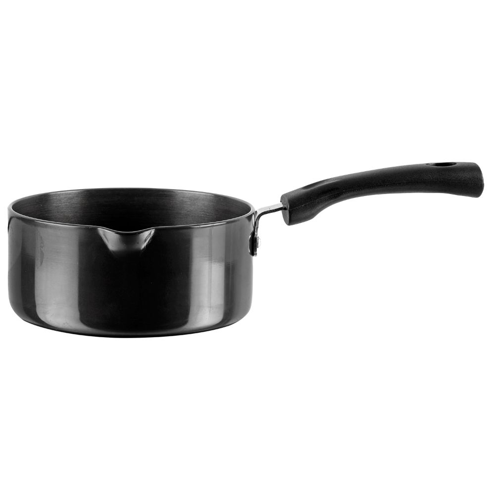 Vinod Hard Anodised Induction Friendly Saucepan with Glass Lid 16 cm- 1.7ltr