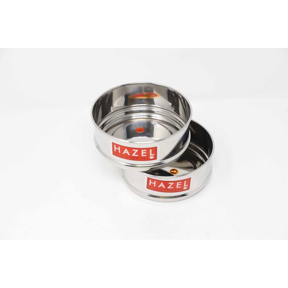 HAZEL Stainless Steel Cooker Dabba | Round Dabba for Cooker set of 2