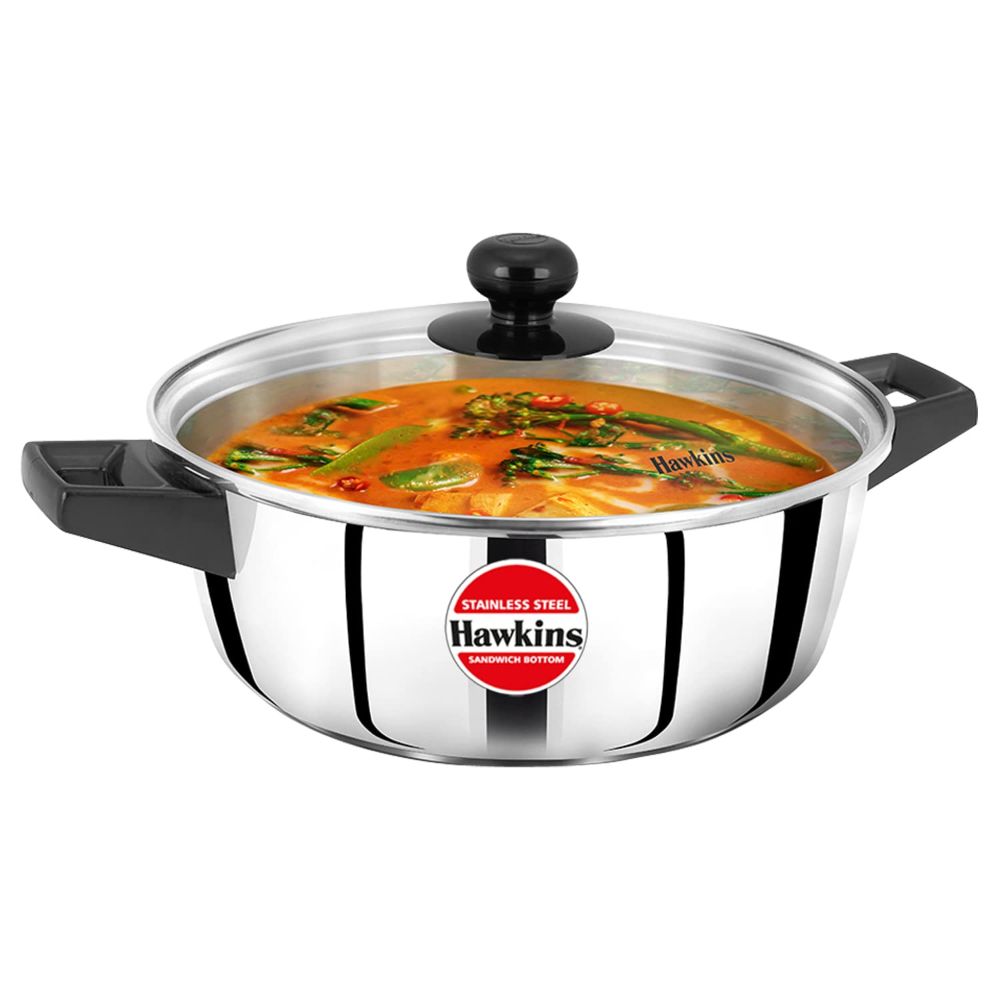 Hawkins 3 Litre Cook n Serve Casserole, Stainless Steel, SSCB30G