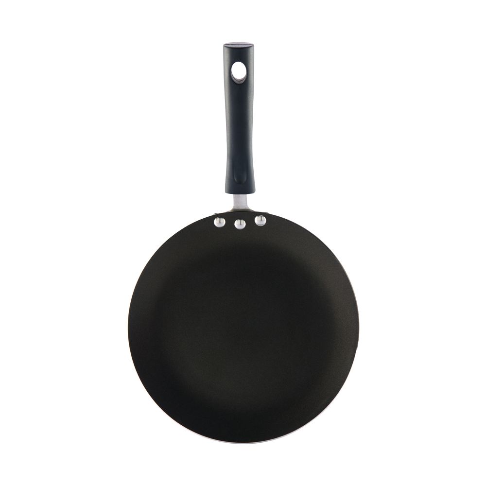 Vinod Cookware Zest 4mm Aluminium Non Stick Induction Friendly Concave Tawa, 24cm