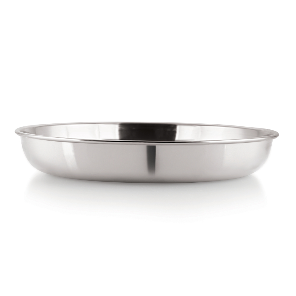 HAZEL Stainless Steel Serving Plate Set of 6, 19 cm X 2.5 cm 650 ml