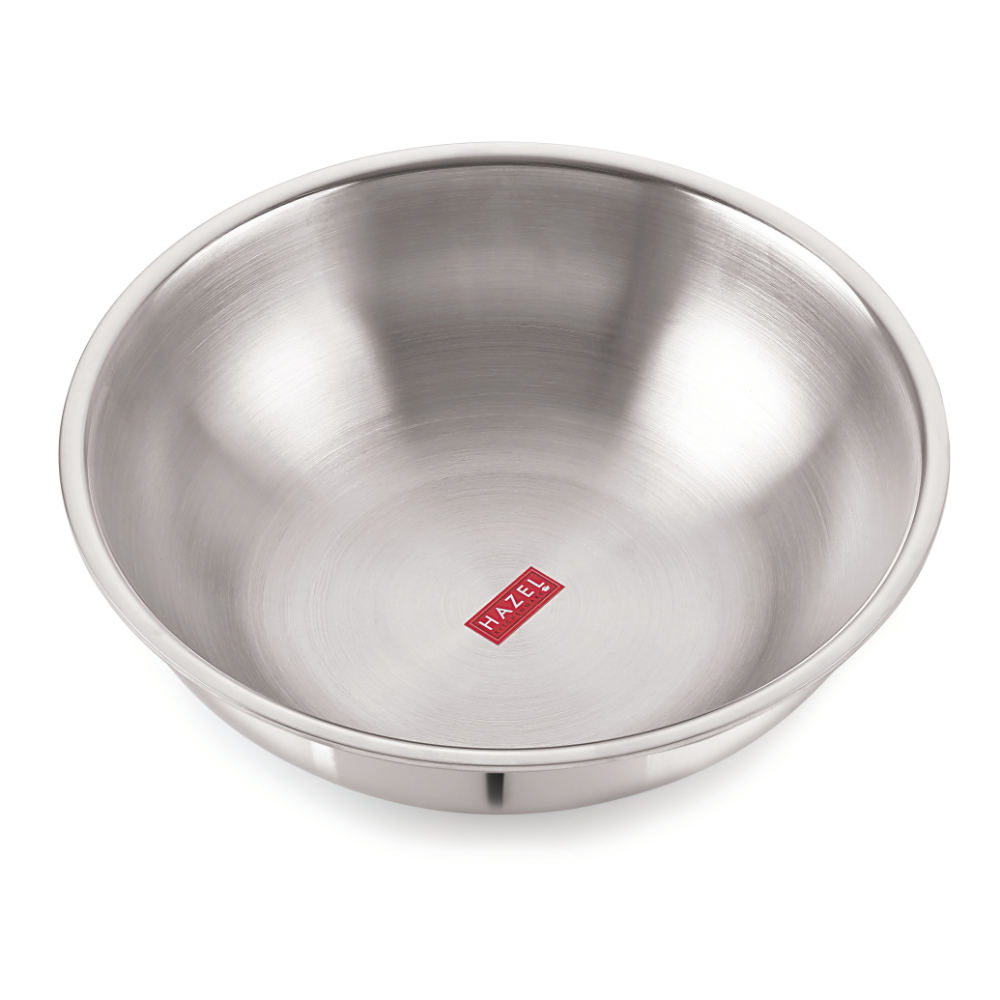 HAZEL Triply Stainless Steel Induction Bottom Tasra, 2.6 Litre, 24.5 cm