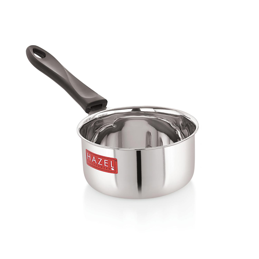 HAZEL Stainless Steel Saucepan for Tea with Handle | Pan for Boiling Tea and milk, 750 ML