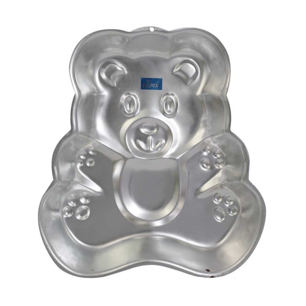 Rolex Aluminium Cake Mould Pans Teddy bear 1 Kg. Cake