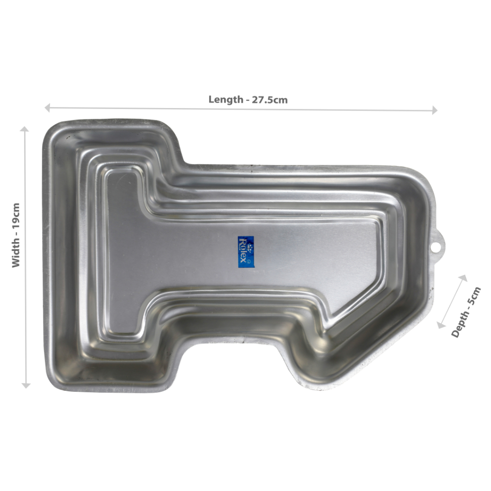 Rolex Aluminium Cake Mould Pans No.1 Pan 1 Kg. Cake