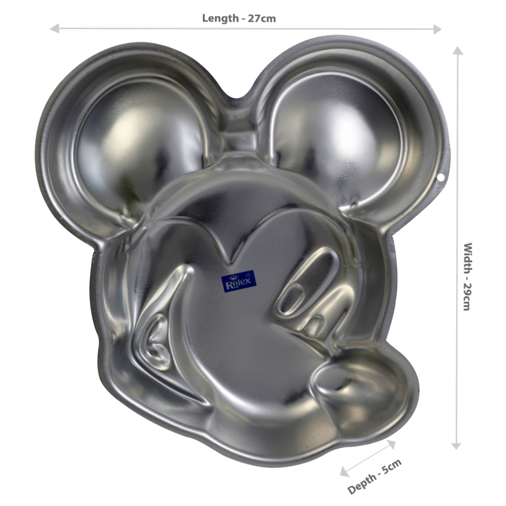 Rolex Aluminium Cake Mould Pans V.Side Face 1 Kg. Cake