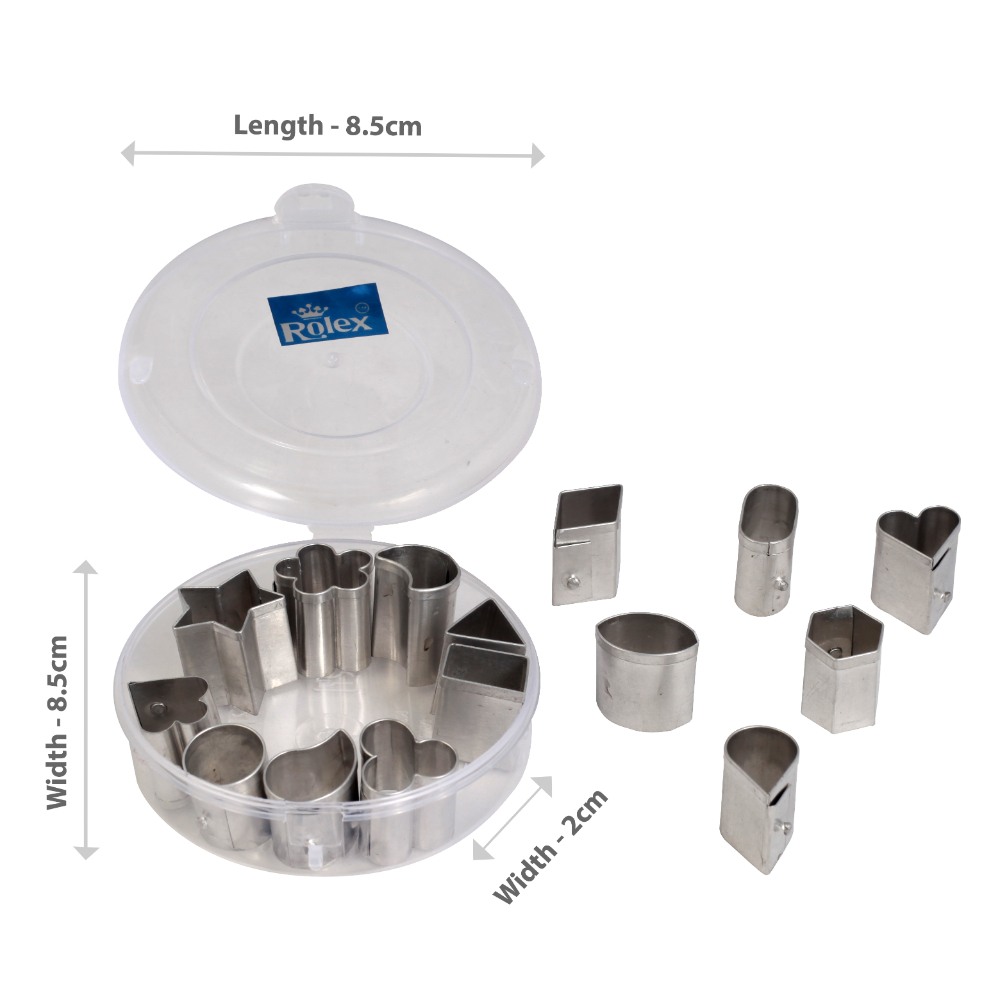 Rolex Pastry & Biscuit Cutters K09 Small 15 in 1