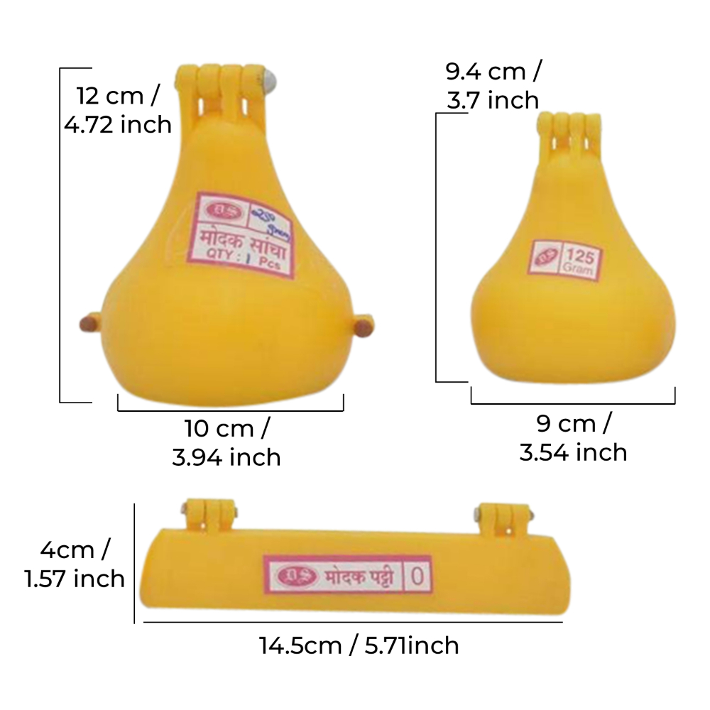 DS Ganpati Plastic Modak Sweet Mithai Chocolate Sancha Mould 250gm & 125gm & 7 Cavity Strip Mould