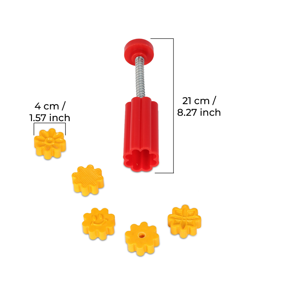 DS Flower Shape Peda / Sweet Fast Stamping / Mithai Cutter, Plastic