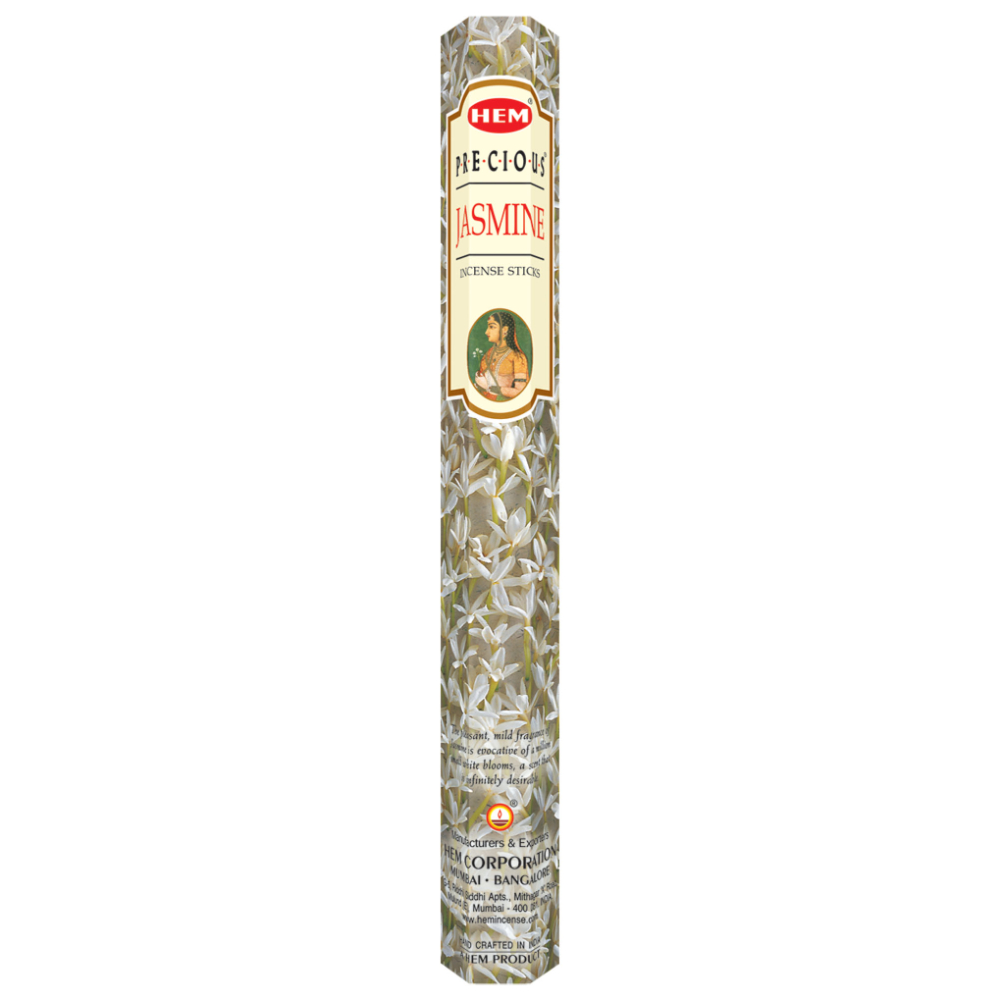 Hem Precious Jasmine Incense Sticks(9.3 cm X 6.0 cm X 25.5cm, Black )