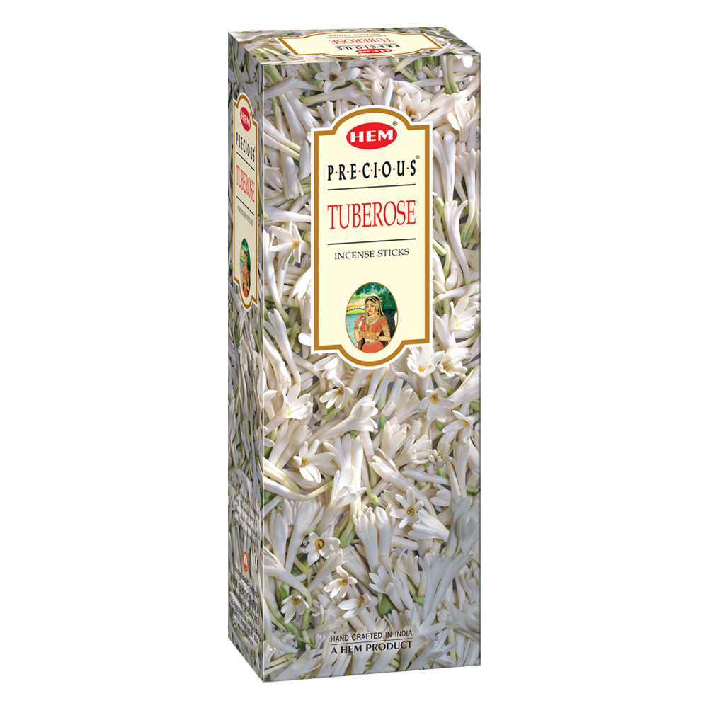 HEM Precious Tuberose Incense Sticks Agarbatti (120 Sticks)