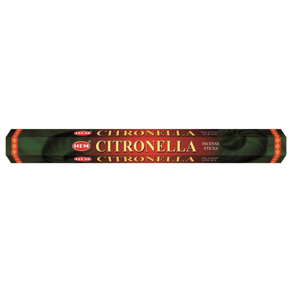 Hem Citronella Incense Stick Set (9.3 cm x 6.0 cm x 25.5cm, Black, Pack of 120)