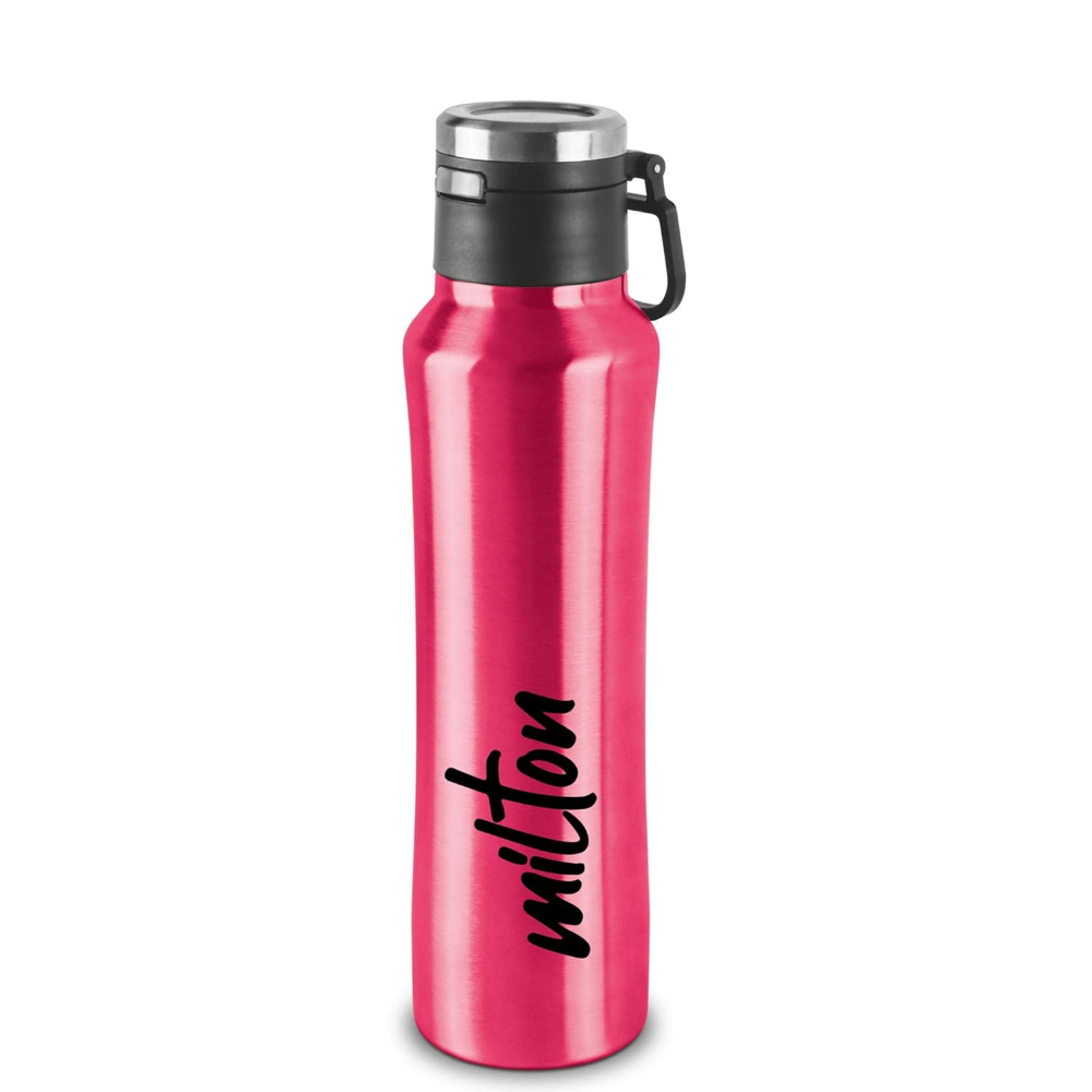 Milton Gulp 600 Thermosteel 24 Hours Hot or Cold Water Bottle, 575 ML, Pink