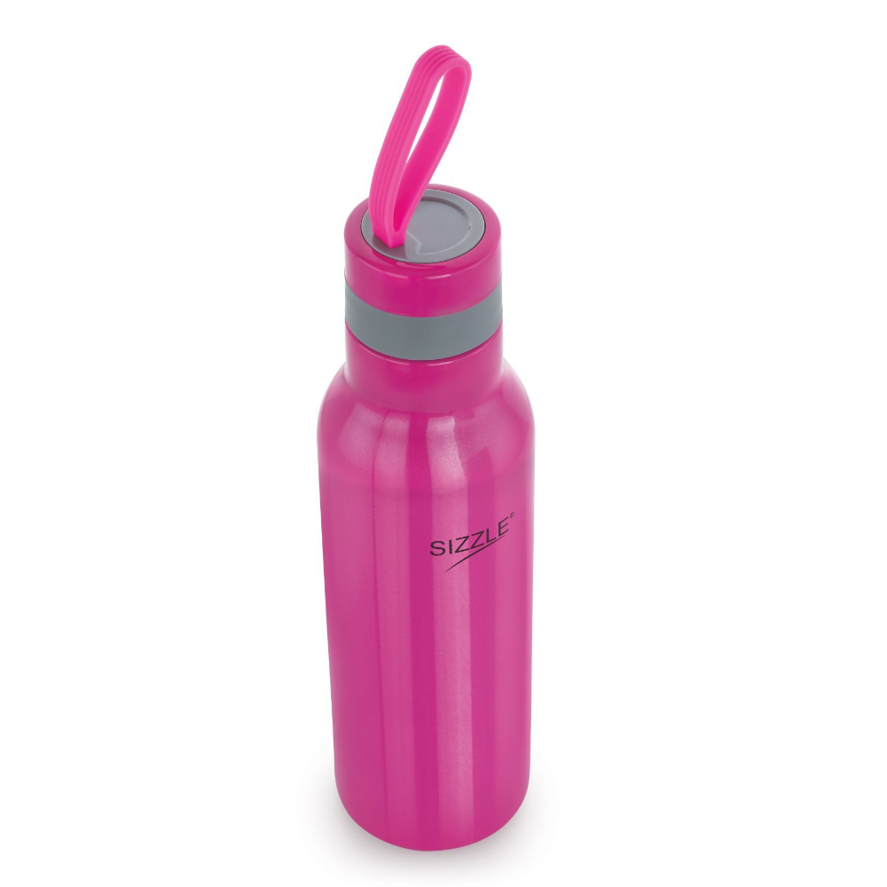 Sizzle Modern Stainless Steel Lightweight Leakproof Water Bottle, 1000 ML, Pink