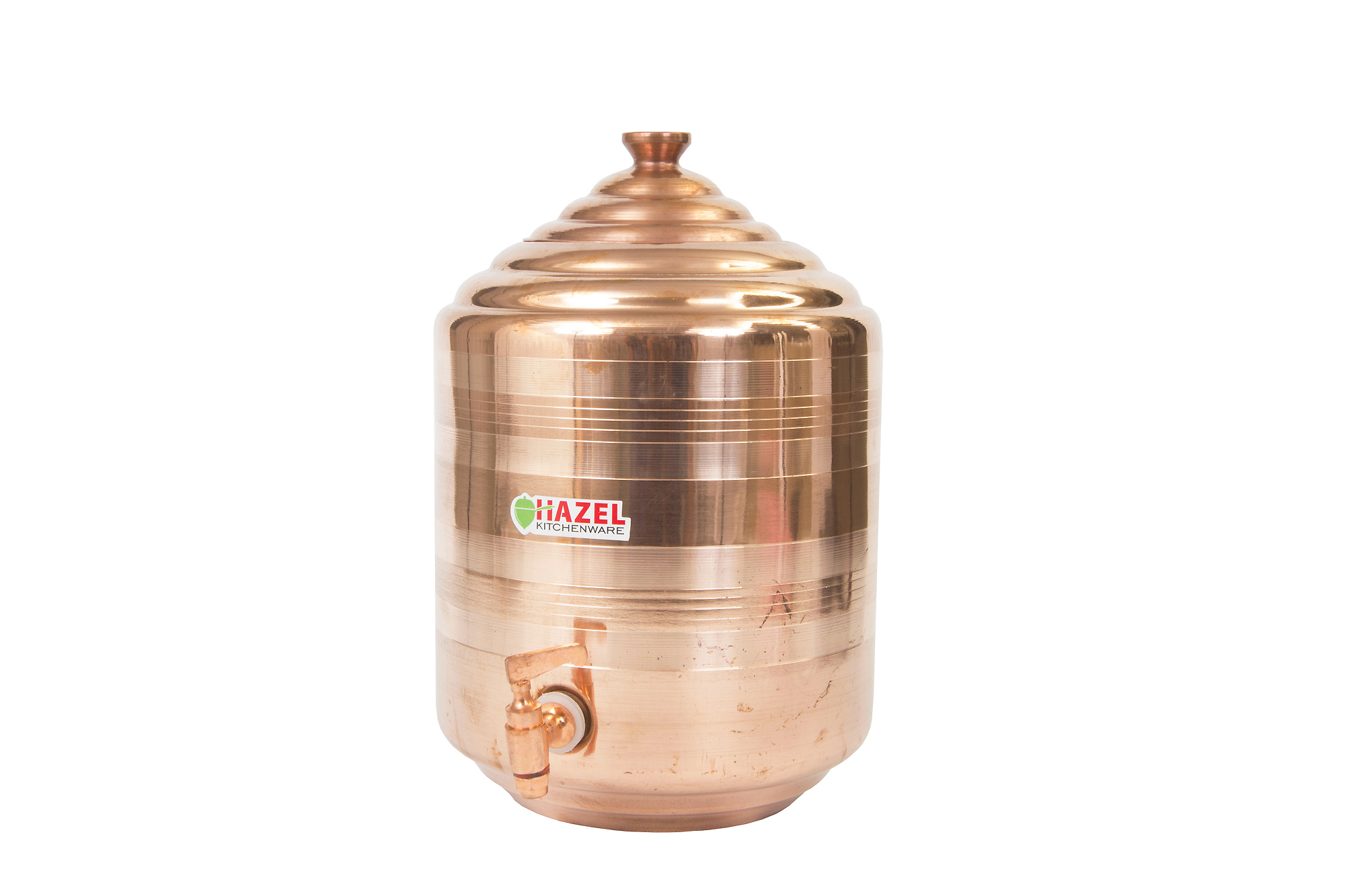 HAZEL Copper Water Tank Matka Leak Proof 7.5 ltr