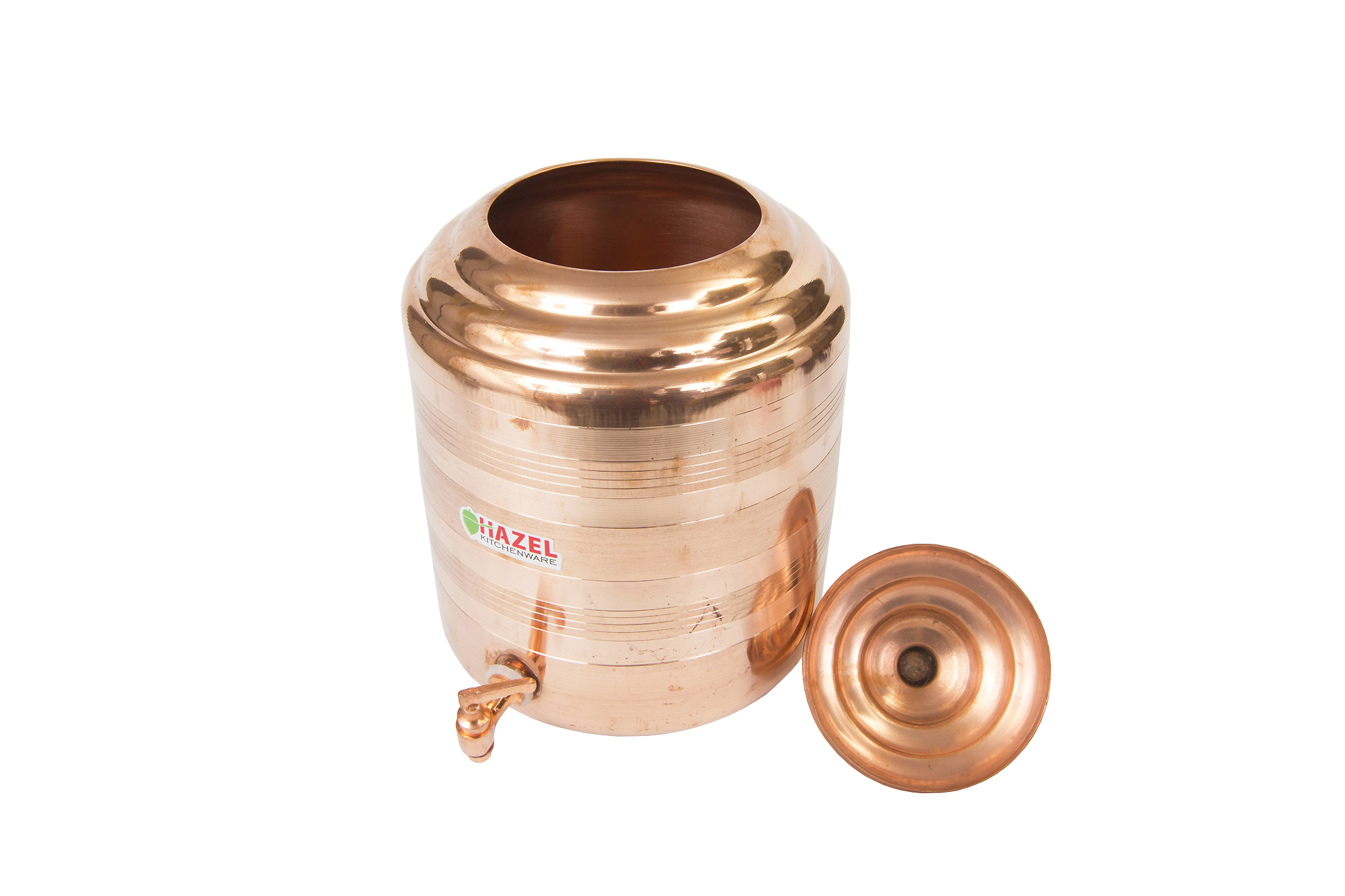 HAZEL Copper Water Tank Matka Leak Proof 7.5 ltr