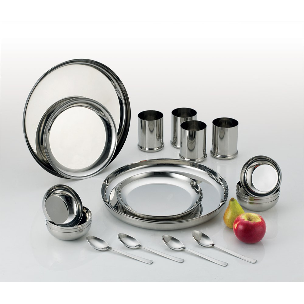 Aristo Stainless Steel 24 Pc Dinner Set - Rajwadi