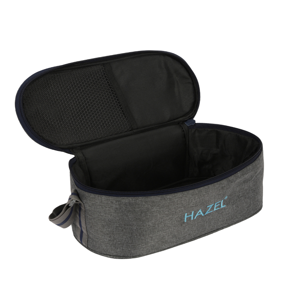 HAZEL Lunch Box for Office Men & Women with Lunch Bag | Tiffin Set of 5 Air Tight Steel Box (2 Pc - 450 ML, 2 Pc -300 ML and 1 Roti Chapati Conatiner) Lunch Box Bag