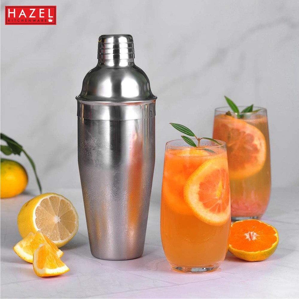 HAZEL Stainless Steel Cocktail Drink Shaker | Cocktail Shaker Mixer for Party, 800 ML