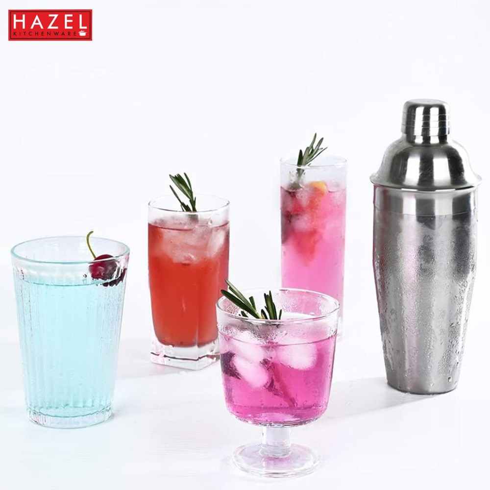 HAZEL Stainless Steel Cocktail Drink Shaker | Cocktail Shaker Mixer for Party, 800 ML