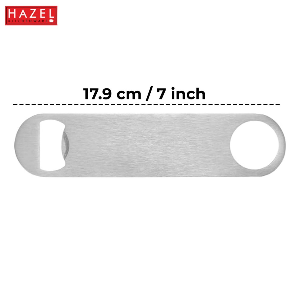 HAZEL Stainless Steel Bottle Opener | Opener Lever for Bottle, Silver