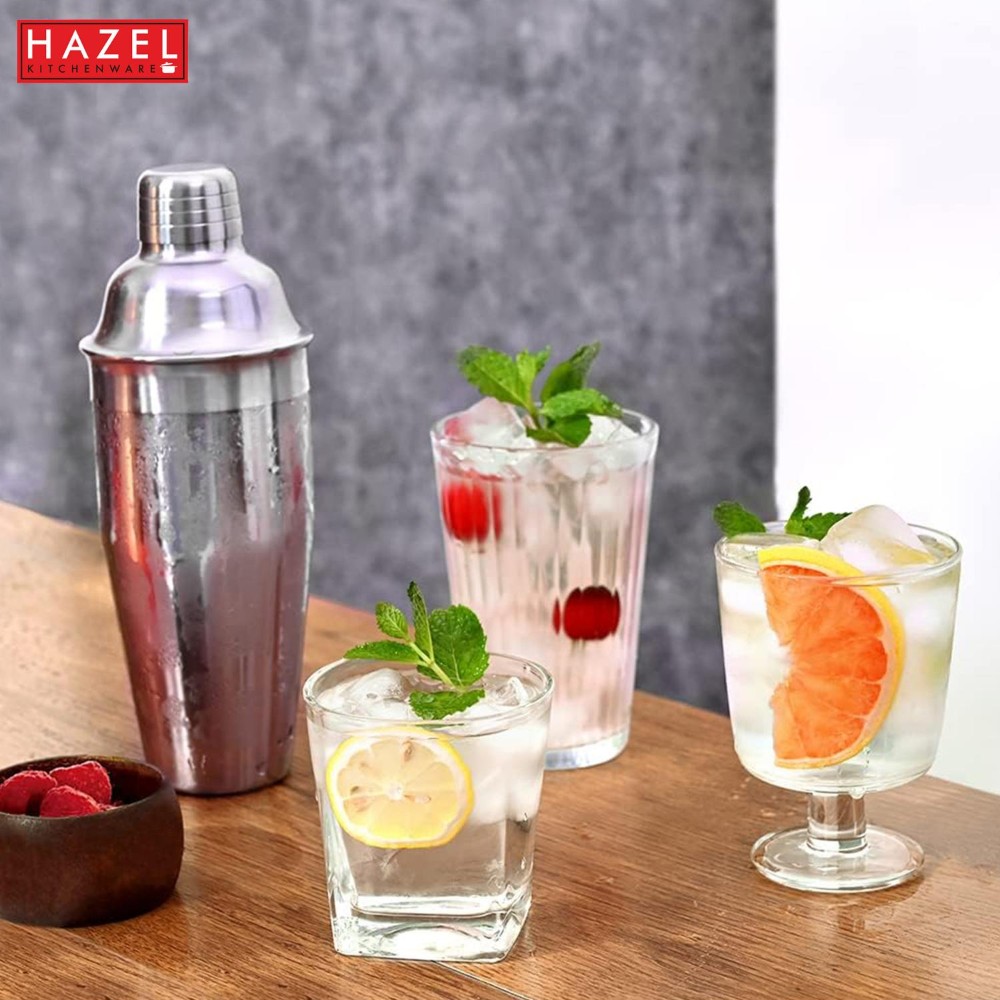 HAZEL Stainless Steel Cocktail Drink Shaker | Cocktail Shaker Mixer for Party, 800 ML