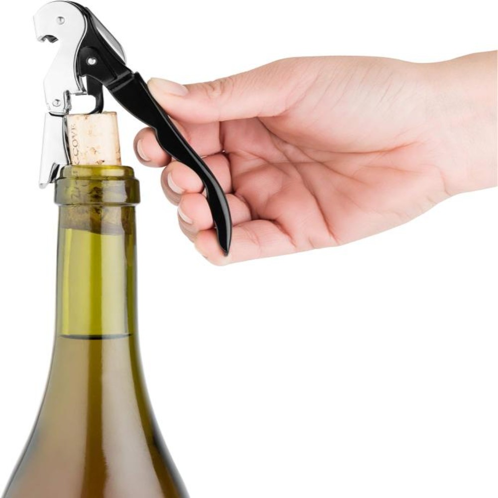 HAZEL Stainless Steel Wine Bottle Opener | Opener for Wine Bottle with Handle, Silver