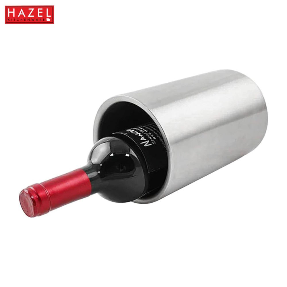 HAZEL Stainless Steel Wine Cooler | Double Wall Wine Chiller for party, 1550 ML, Silver