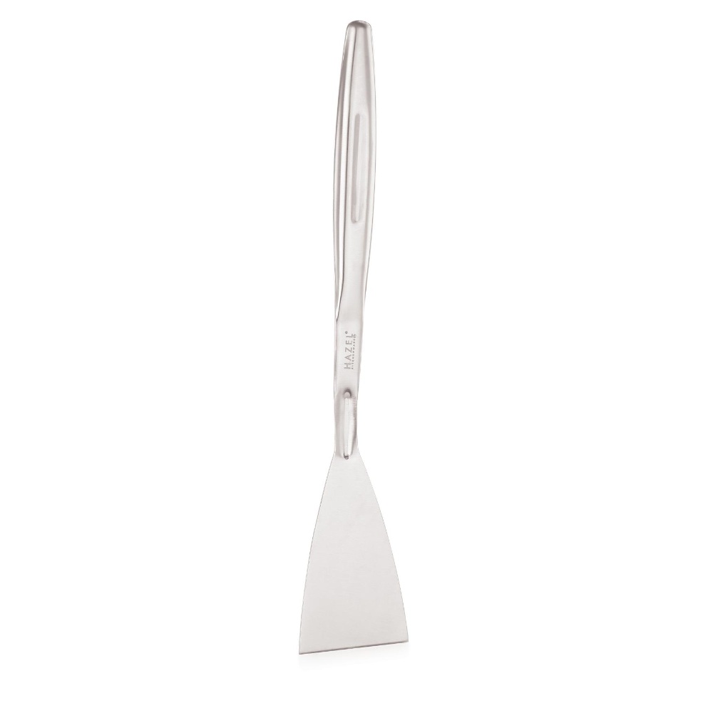 HAZEL Stainless Steel Spatula for Kitchen | Spatula with with Beveled Edge, Silver