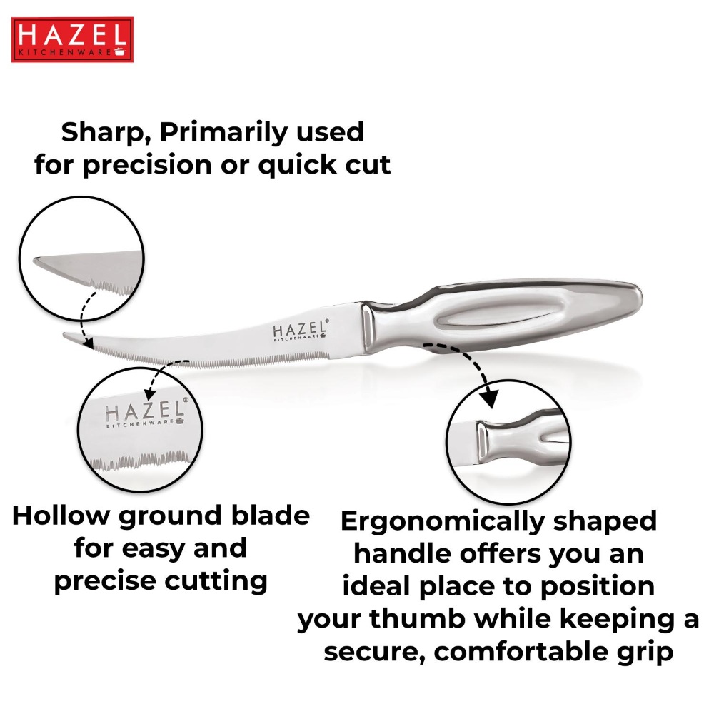 HAZEL Stainless Steel Tomato Knife for Kitchen