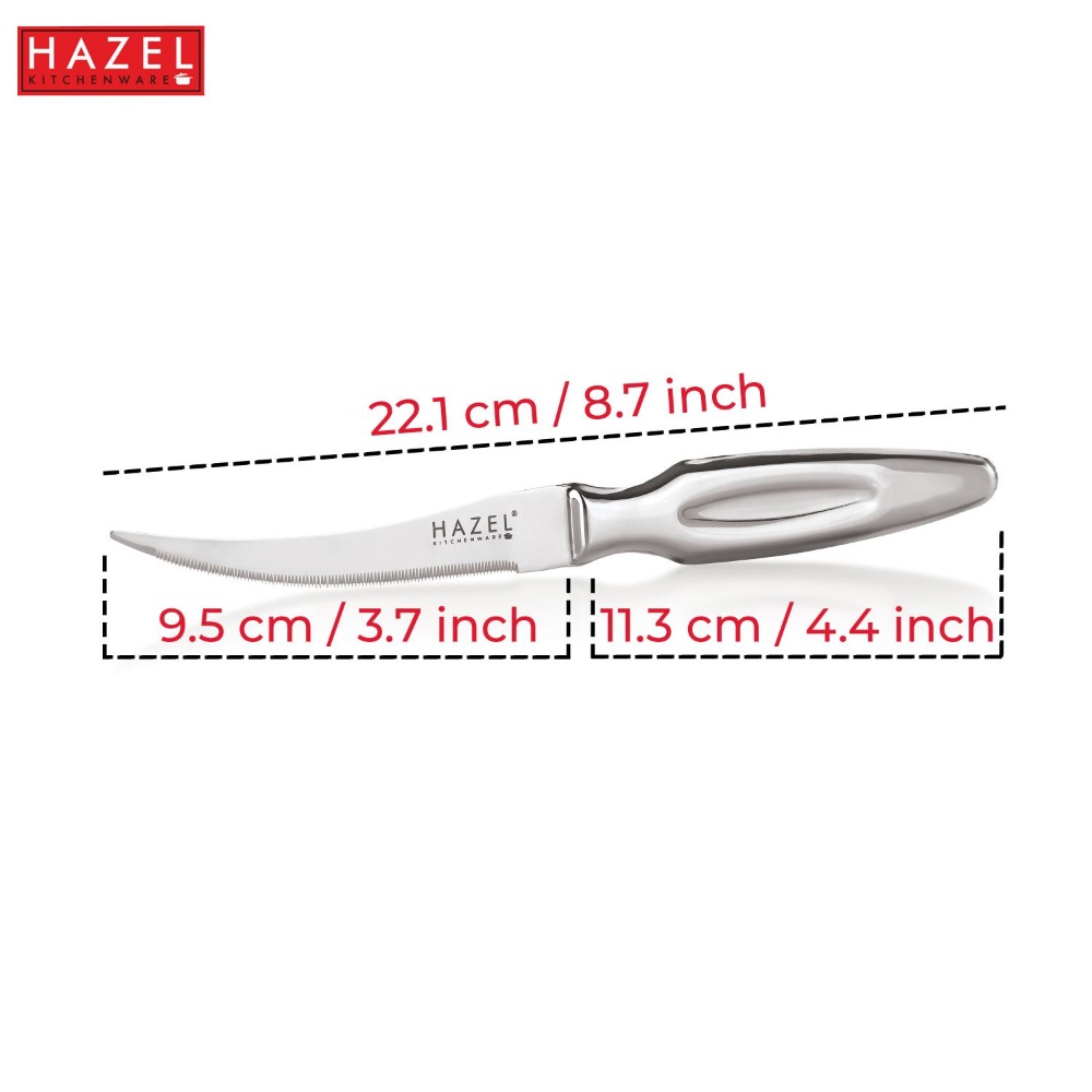 HAZEL Stainless Steel Tomato Knife for Kitchen