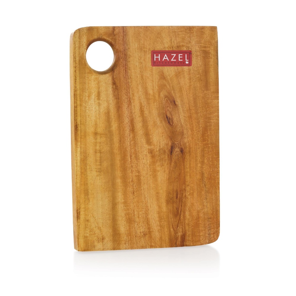 HAZEL Stainless Steel Tomato Kitchen knife with Wooden Chopping Board for Kitchen, Set of 2