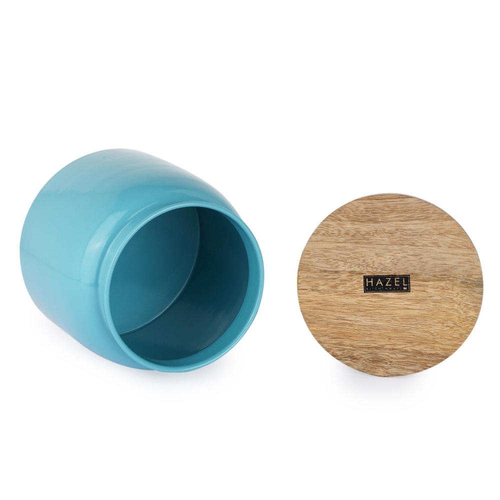 HAZEL Storage Container for Kitchen | Air Tight Container for Storage with Lid, Blue, 2450 ML