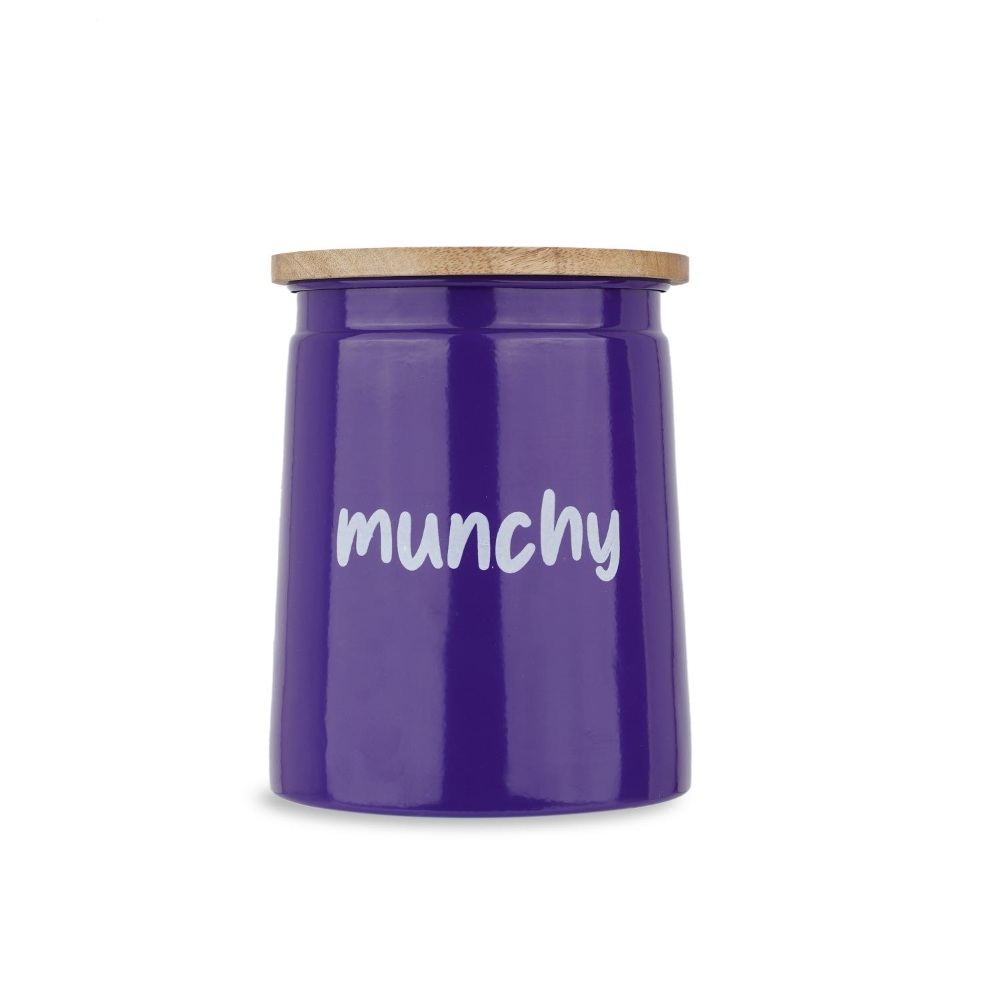 HAZEL Air Tight Containers for Snacks | Munchy Big Snacks Storage Containers with Lid, Purple, 2350 ML