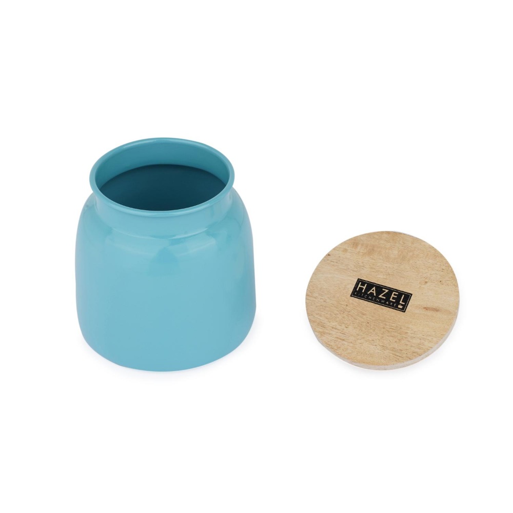 HAZEL Storage Container for Kitchen | Air Tight Container for Storage with Lid, Blue, Set of 2, 750 ML, 2450 ML