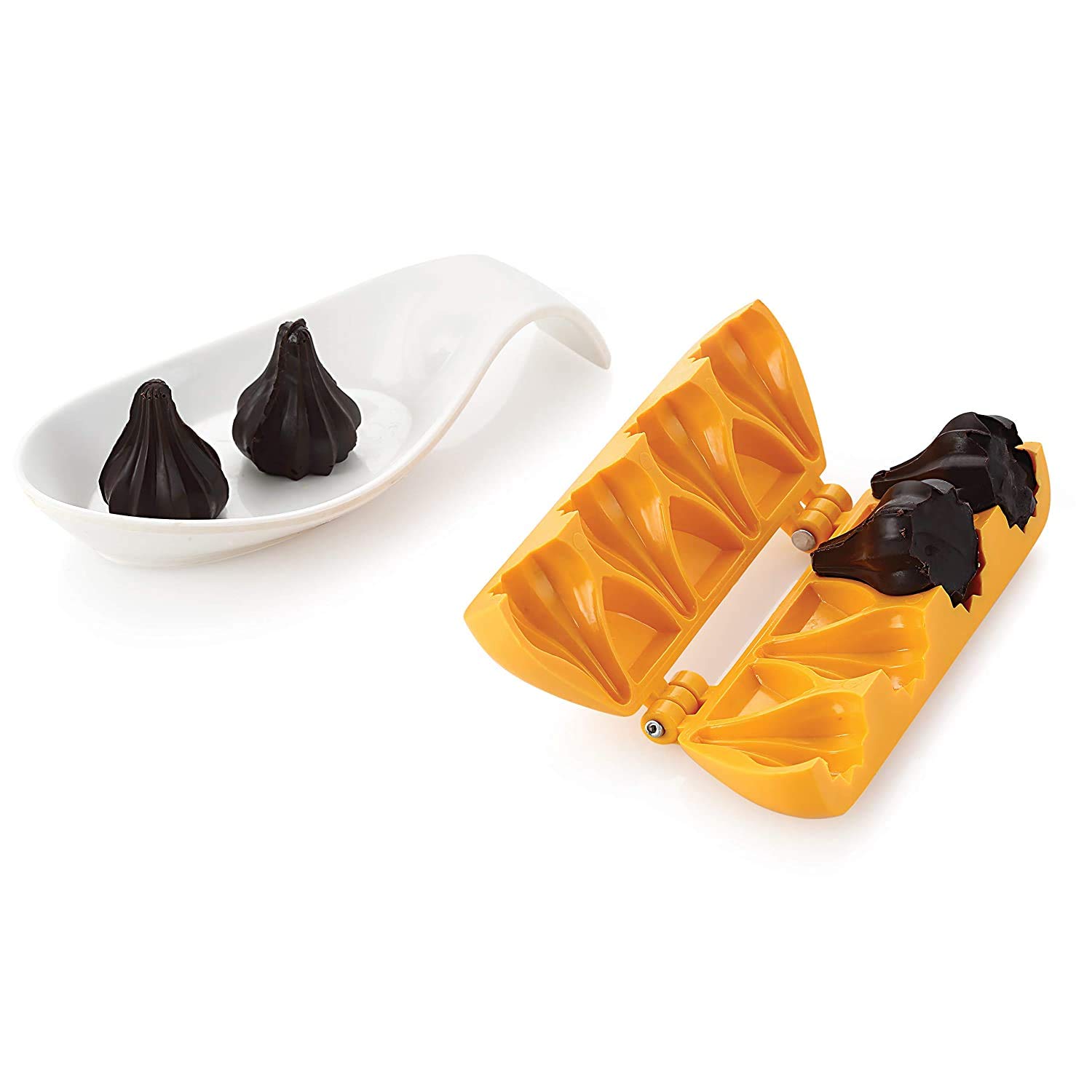 DS Ganpati Plastic Modak Sweet Mithai Chocolate Sancha Strip Mould 4 Size Combo