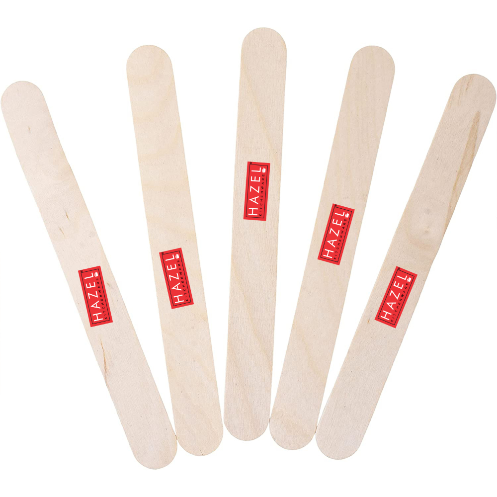 HAZEL Wooden Ice Cream Sticks | Craft Sticks for Art, DIY and Craft for Kids | Popsicle Stick | Pack of 600, Beige