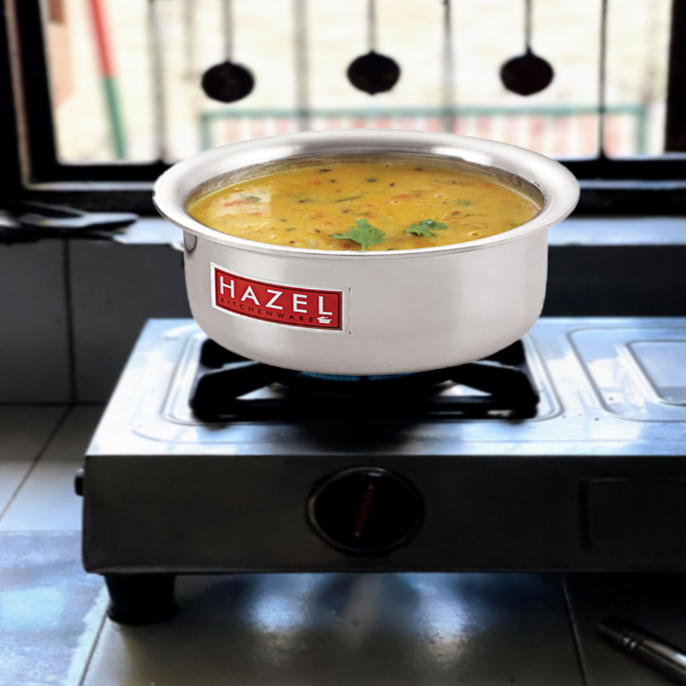 HAZEL Induction Tope with Lid | Aluminium Cookware with Lid | Induction Base Aluminium Bhagona | Combo of Tope with Lid, 4400 ml