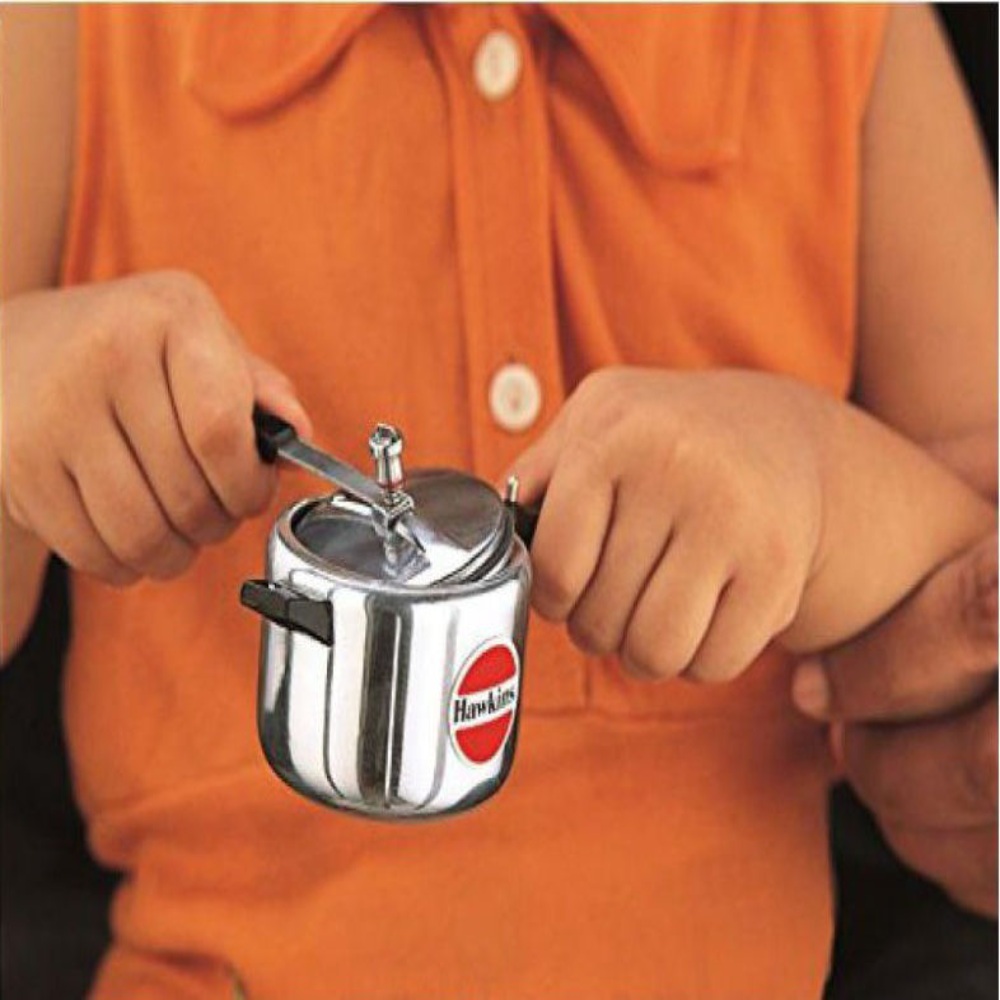 Hawkins Toy Cooker Stainless Steel Miniature Model Gift Toy for Kids Set of 6