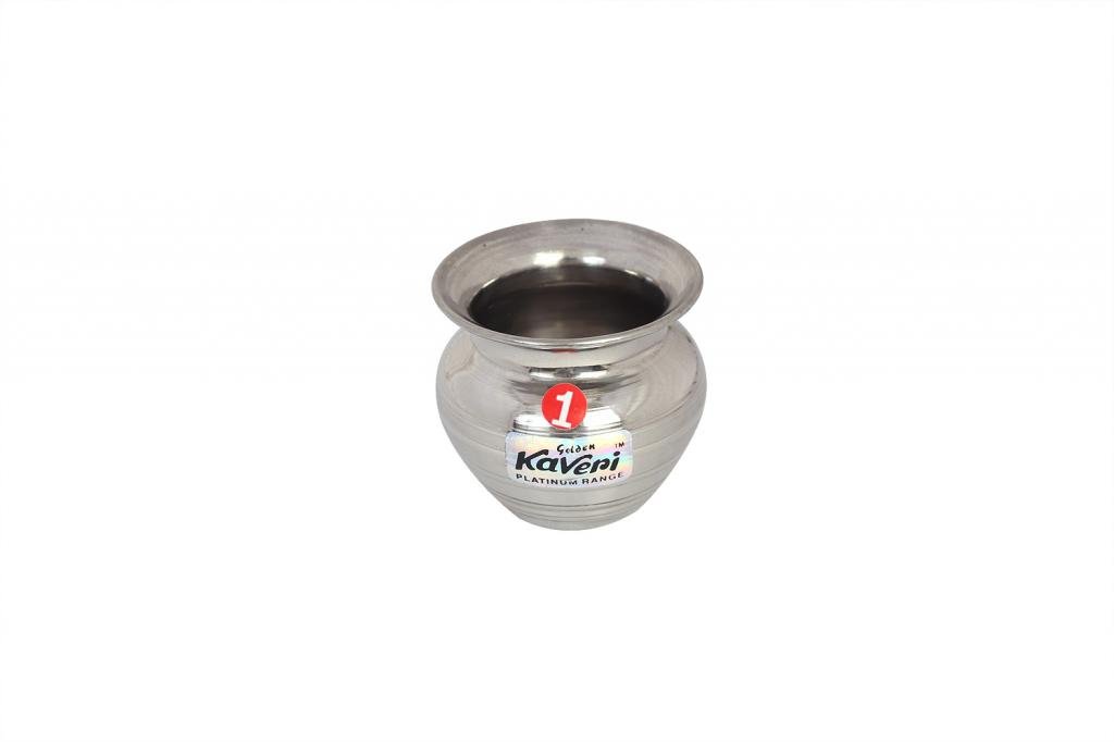 Kaveri Stainless Steel Water Storage Lota Chambu Kalash Container Tumbler, 125 ML