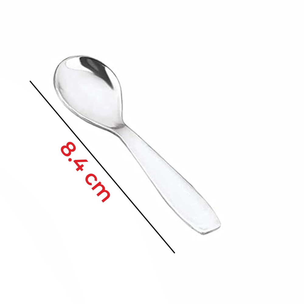 HAZEL Stainless Steel Spoon for Spice Box | Small Mini Spoon for All Tea Coffee Sugar & Spices Set, Set of 12