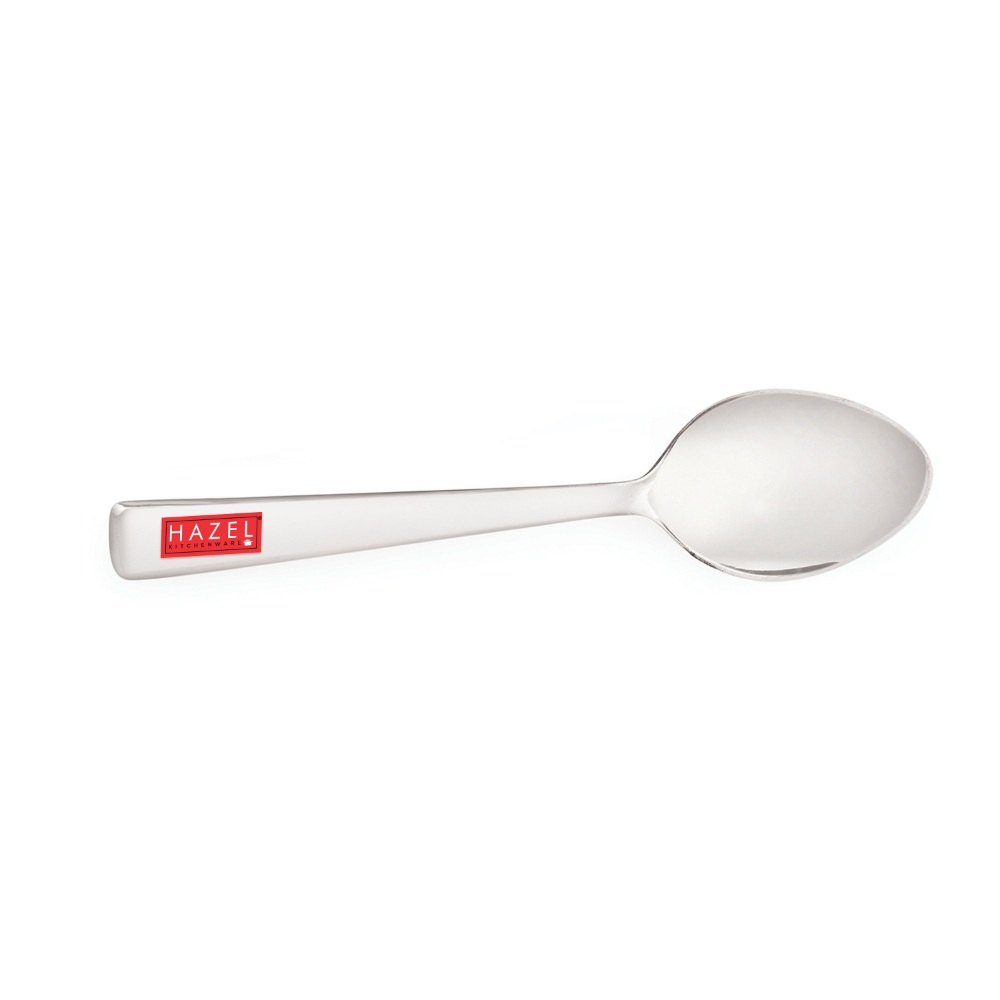 HAZEL Stainless Steel Small spoons set of 12 | Baby Serving Spoon 