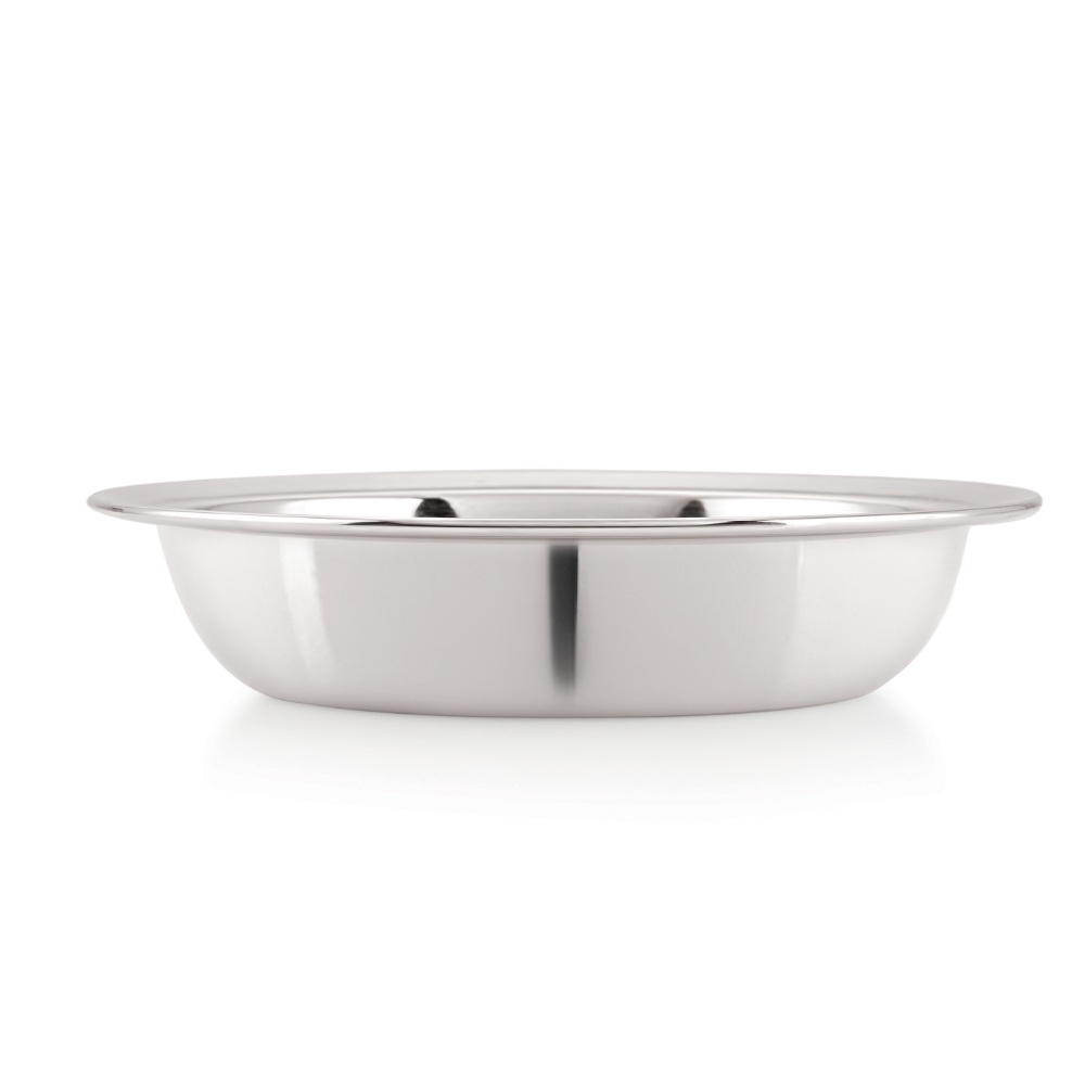 HAZEL Stainless Steel Snack Bowl / Plate Set | Small Steel Bowls Dish For Snacks | Breakfast Bowls, Set of 4, 270 ML