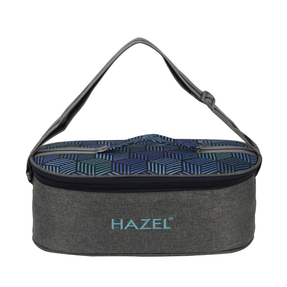 HAZEL Tiffin Box for Office Men & Women | Stainless Steel Lunch Boxes Set of 4 Leak Proof Lunch Box 450 ML Each with Lunch Bag