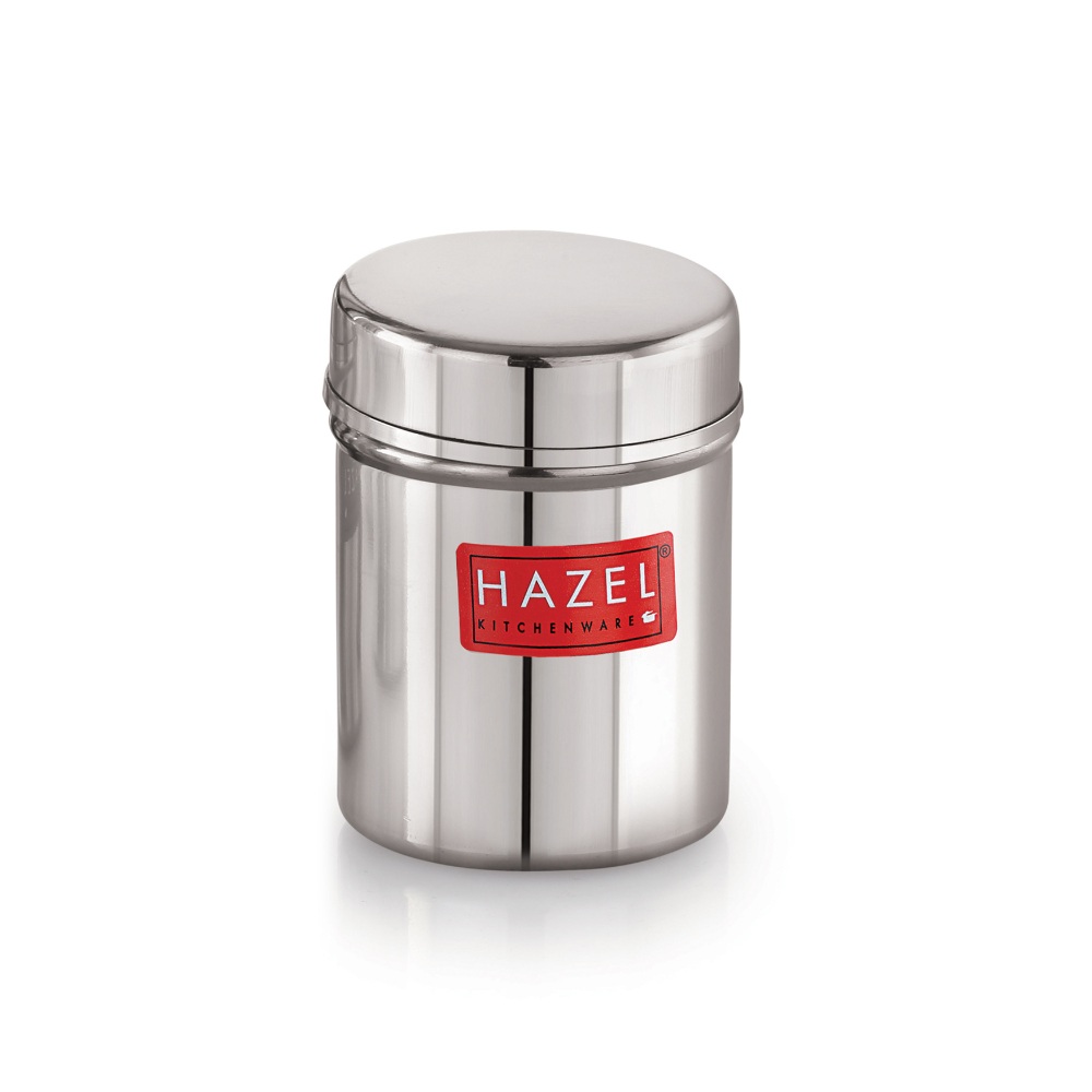 HAZEL Stainless Steel Container | Kitchen Air Tight Storage Dabba Container, 150 ML